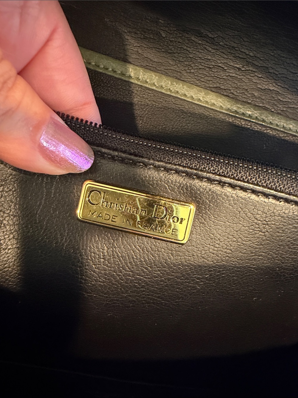 Pre-loved Vintage Christian Dior Leather Shoulder bag - Picture 11 of 13